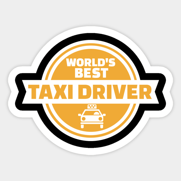 World's best Taxi driver Sticker by Designzz